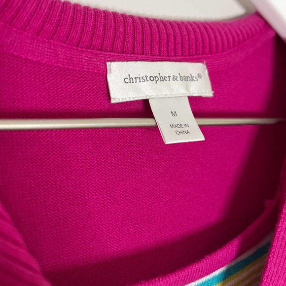 Christopher & Banks Short Sleeve Blouse (Size M) - Picture 3 of 5